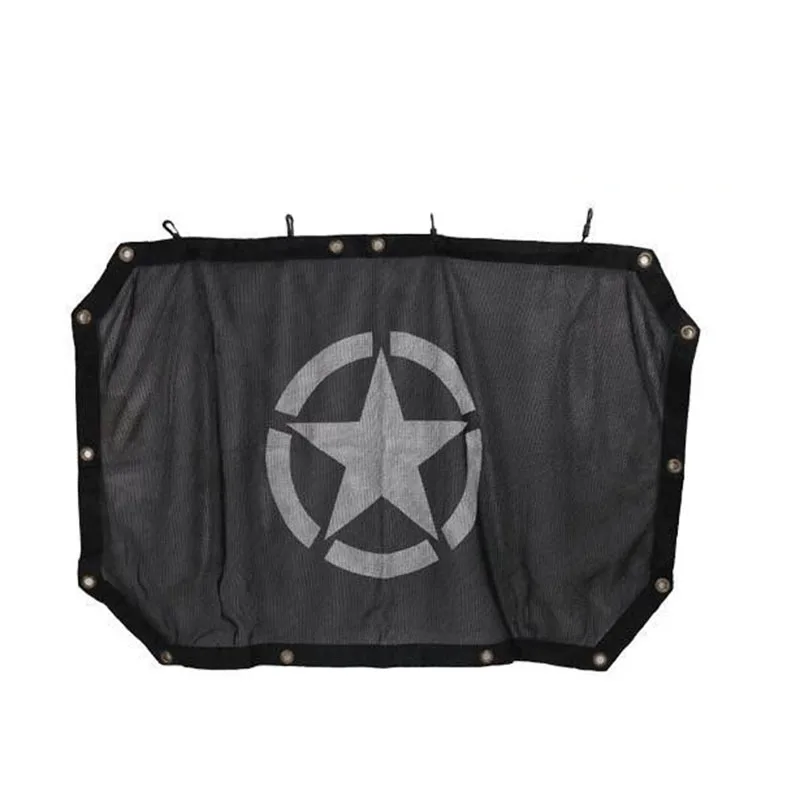 Солнцезащитный козырек Eclipse черная сетка для 2007 2018 Jeep Wrangler JK JKU 2 4Door
