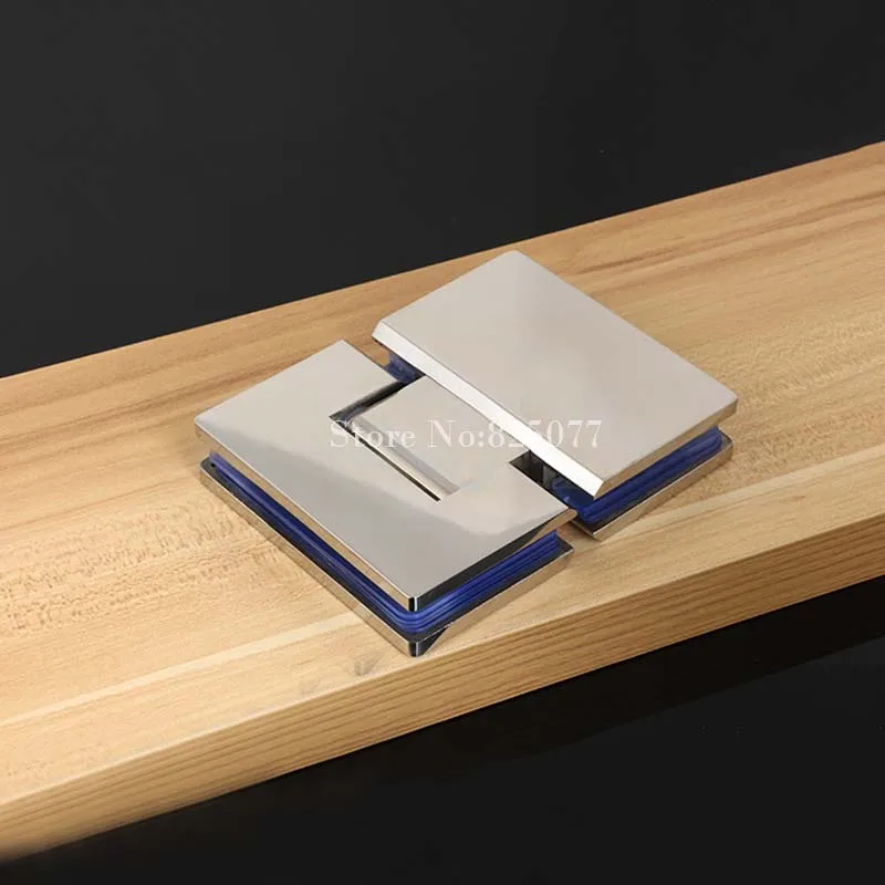 1PCS Glass to Offset Square Geneva Cutout Frameless Shower Door Hinge - Polished Chrome HD17 | Обустройство дома