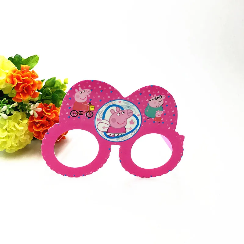 PIG 1 шт./лот Мстители Маска Пластиковые Очки Baby Shower Мстители маска партии детский день рождения украшения Мститель очковые оправы - Цвет: PIG
