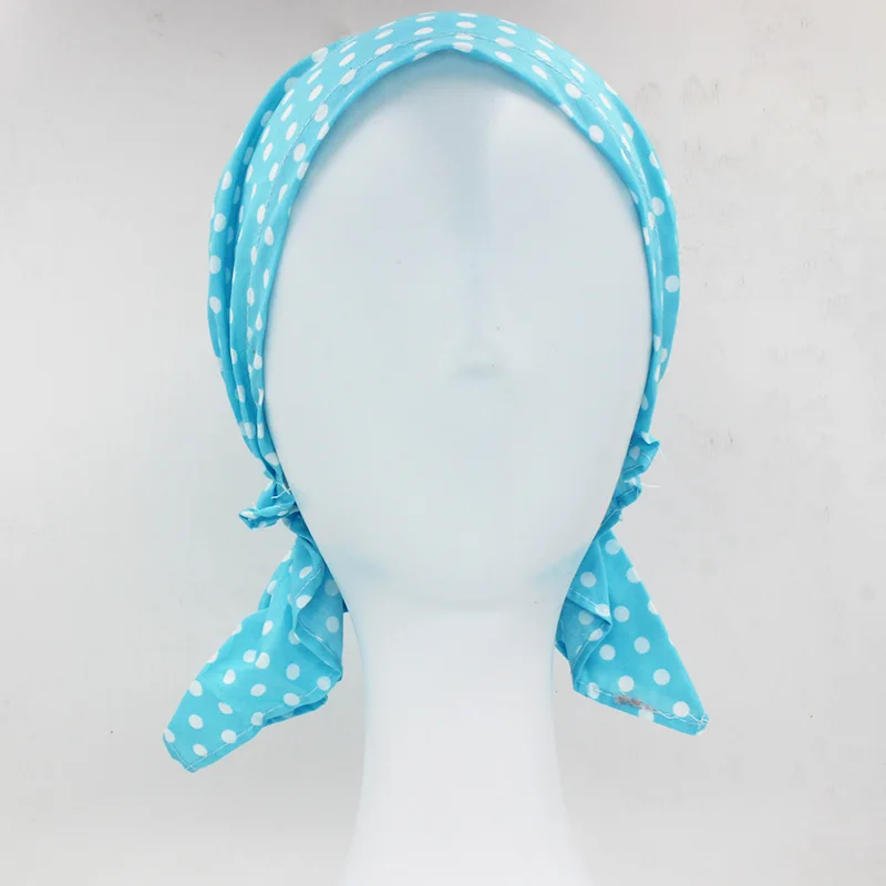 ALTOBEFUN Dots женские банданы женские сельские кепки s Girl хип-хоп Эластичный Тюрбан Кепка женское украшение на голову химиотерапия шляпа полиэстер BD006
