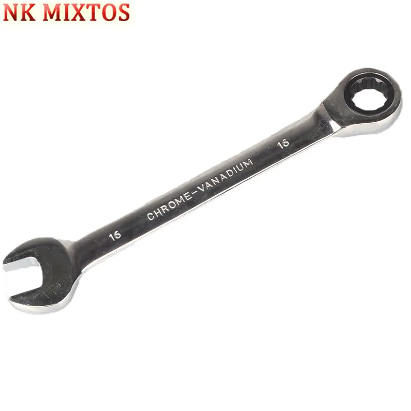 NK MIXTOS 8 10 12 13 14 15 17 18 19 мм Быстрый Реверсивный комбинированный Трещоточный ключ