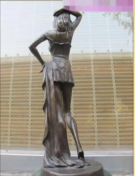 Бесплатная доставка 13-дюймовая Западная бронзовая мраморная юбка с лямками