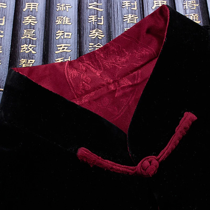 Куртка Кунг фу мужская с вышивкой пиджак по обеим сторонам Размеры M L XL XXL 3XL