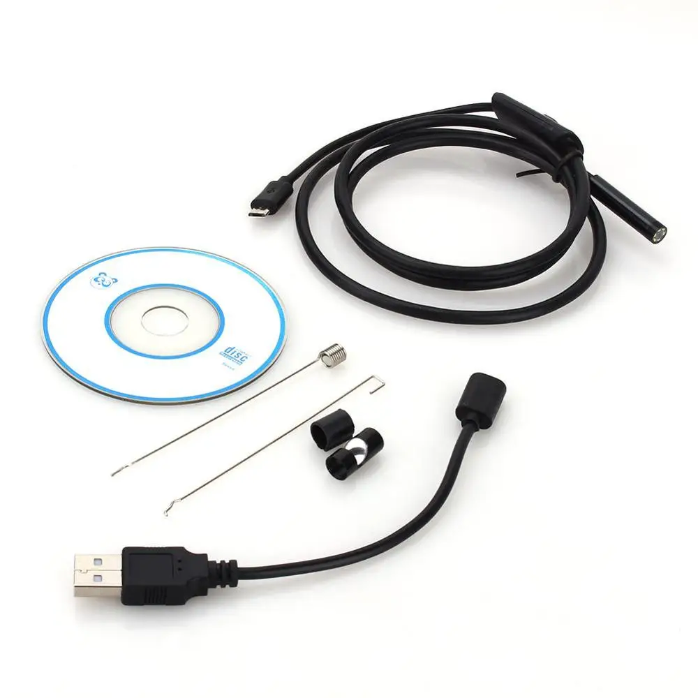 Камера эндоскоп IP67 водонепроницаемая камера Бороскоп с usb разъемом 5 мм/7 мм 6
