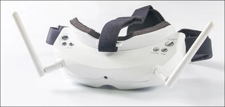 Skyzone SKY02S V + 5 8G 40CH 3D FPV Goggles w / VTX камера отслеживание головы HDMI DVR функция