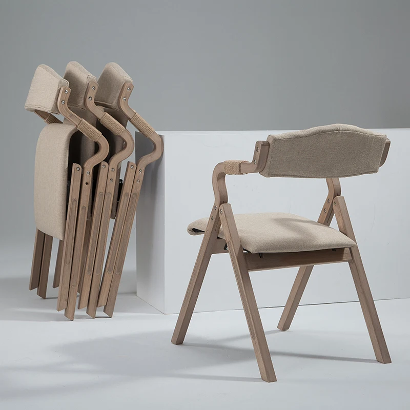 

Modern Comfortable home stay facility chair folding dining chair Cloth artist home back rest seat Dining-room study Arm Chair