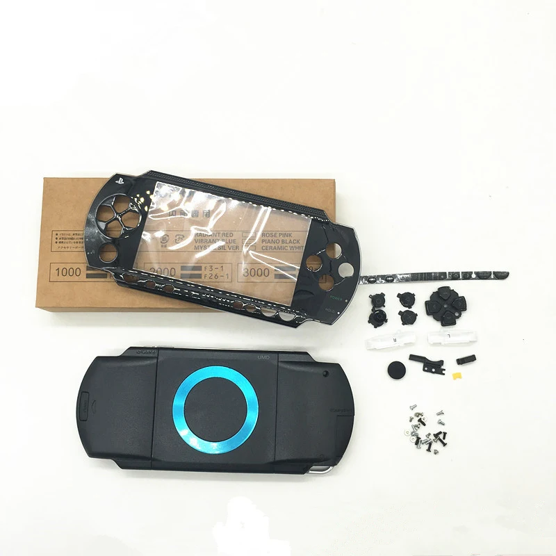 Черный Замена Полный корпус оболочка Лицевая панель чехол для psp 1000 | Электроника