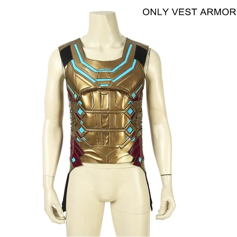 Only vest armor Marvel Человек-паук: вдали от дома Mysterio костюм Квентин Бек Человек-паук Косплей Взрослый Хэллоуин плащ жилет сапоги комбинезон - Цвет: Only vest armor