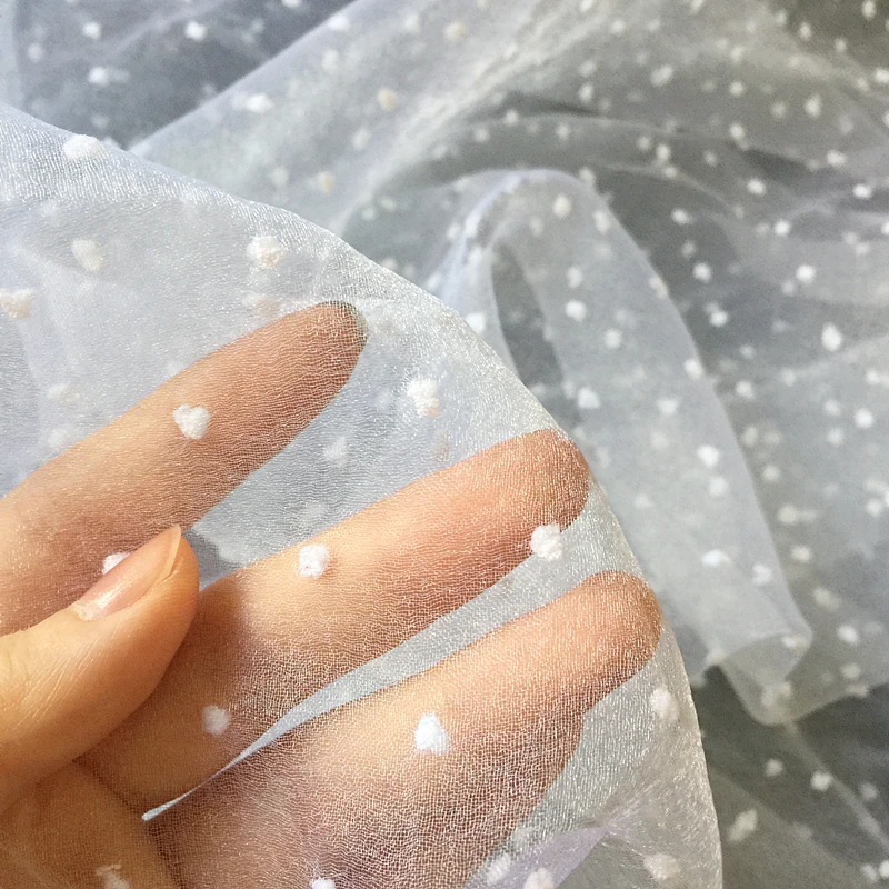 Organza Lace French Voile Guipure tulle mesh Fabric wedding decoration lace fabric | Дом и сад