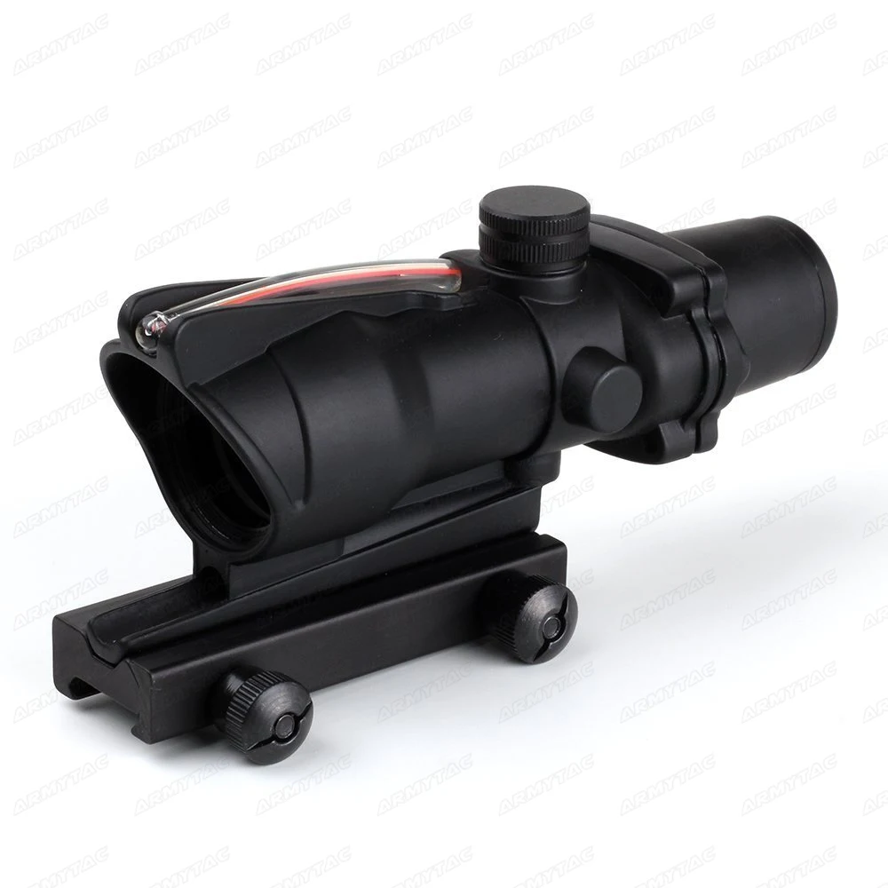 ArmyTac ACOG 4x32 охотничий прицел оптика из настоящего волокна красная подсветка