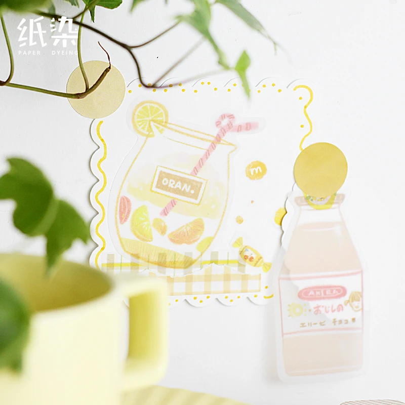 Творческий Memopad японский десерт еда напитки Канцтовары Kawaii Липкие заметки