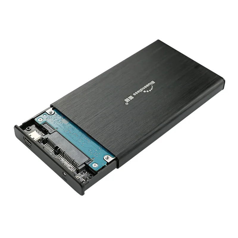 Blueendless 2 5 'внешний корпус Корпус для жесткого диска алюминиевый Sata USB HD Caddy