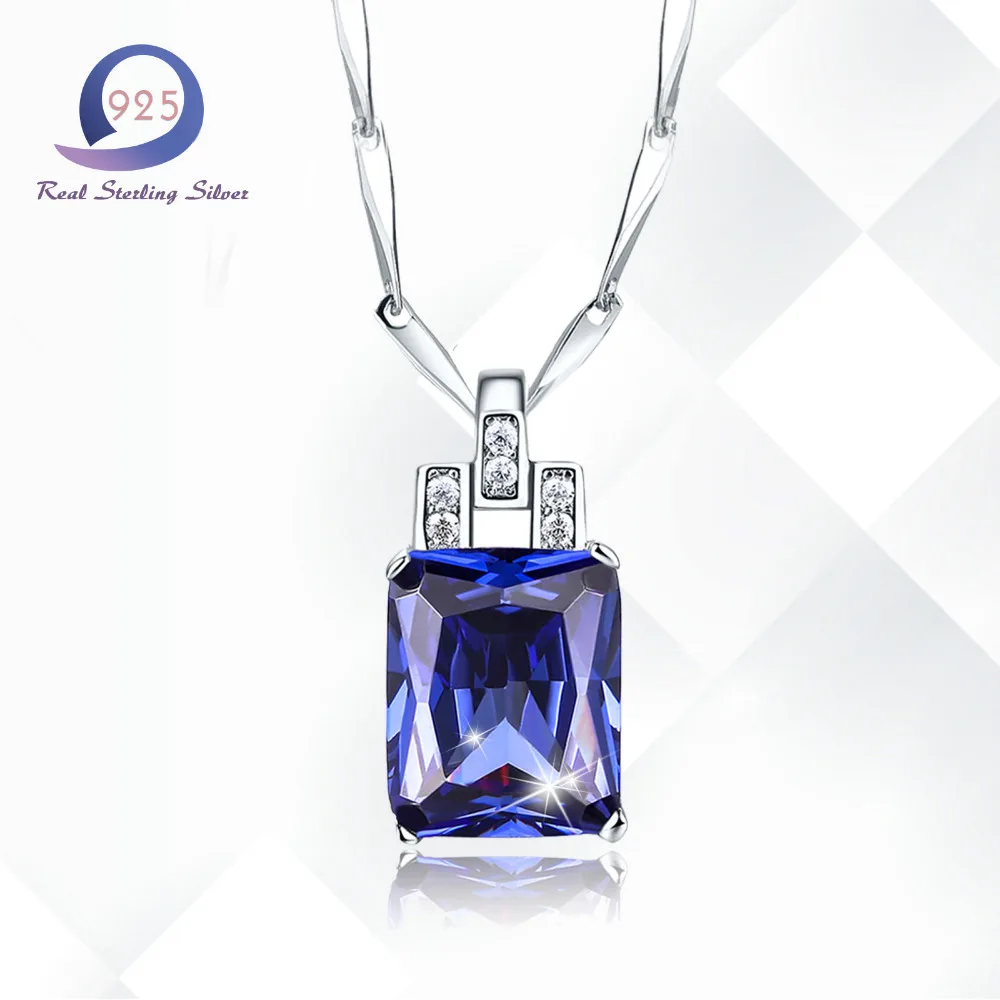 Ожерелье Merthus из стерлингового серебра 925 пробы с 6 8ct кулоном модное женское