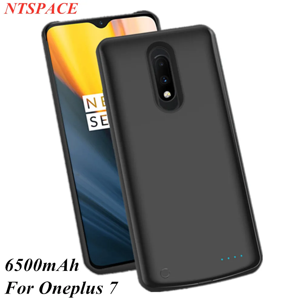 Внешний аккумулятор зарядное устройство чехол для Oneplus 7 power Bank 6500 мАч портативный