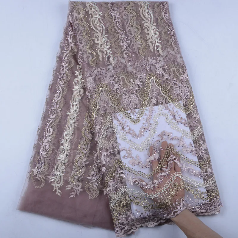 Nigerian Lace Fabrics For Wedding African French Tulle Fabric 2019 High Quality Royal Blue Y1541 | Дом и сад