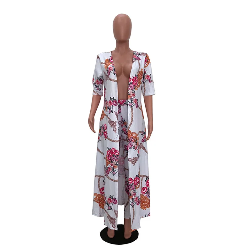 Осенне-весенний комплект из 2 предметов женский кардиган длинный Тренч топы и