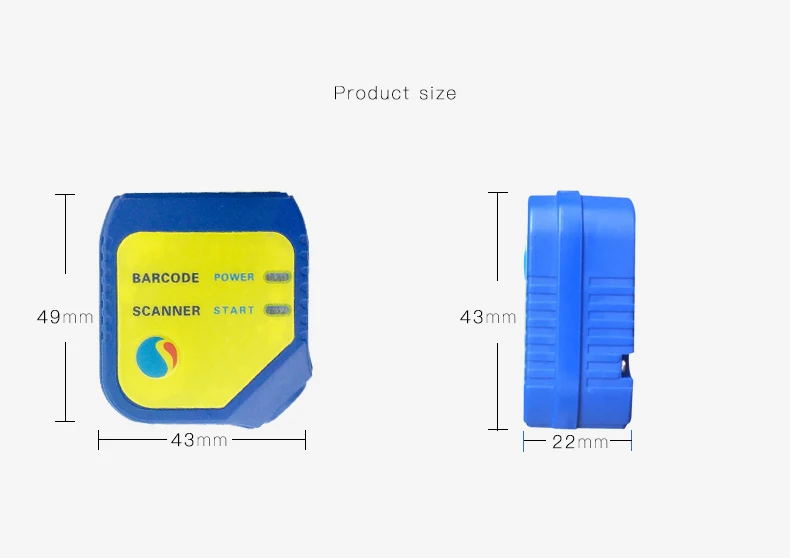 

Embedded Portable 1D 2D Barcode Scanner Reader Module Bar Code Scanner Engine Module with USB Interface supports 1D bar-codes