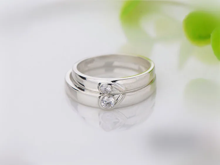 Чешское бриллиантовое кольцо сердце для женщин и мужчин обручальные кольца