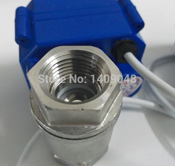 1 дюйм BSP DN25 24V из нержавеющей стали Маленький моторизованный шаровой клапан