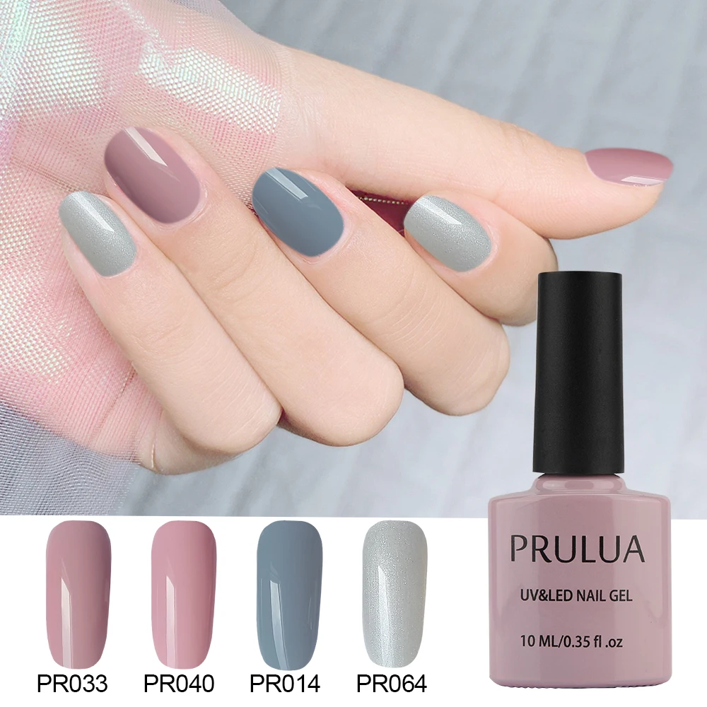 Prulua 10 мл 84 цвета лак для ногтей цветные флаконы Гель-лак УФ Led долговечный сделай
