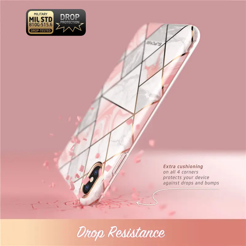 SUPCASE для iphone Xs Max чехол UB Metro Premium тонкий защитный мягкий из ТПУ розовая мраморная