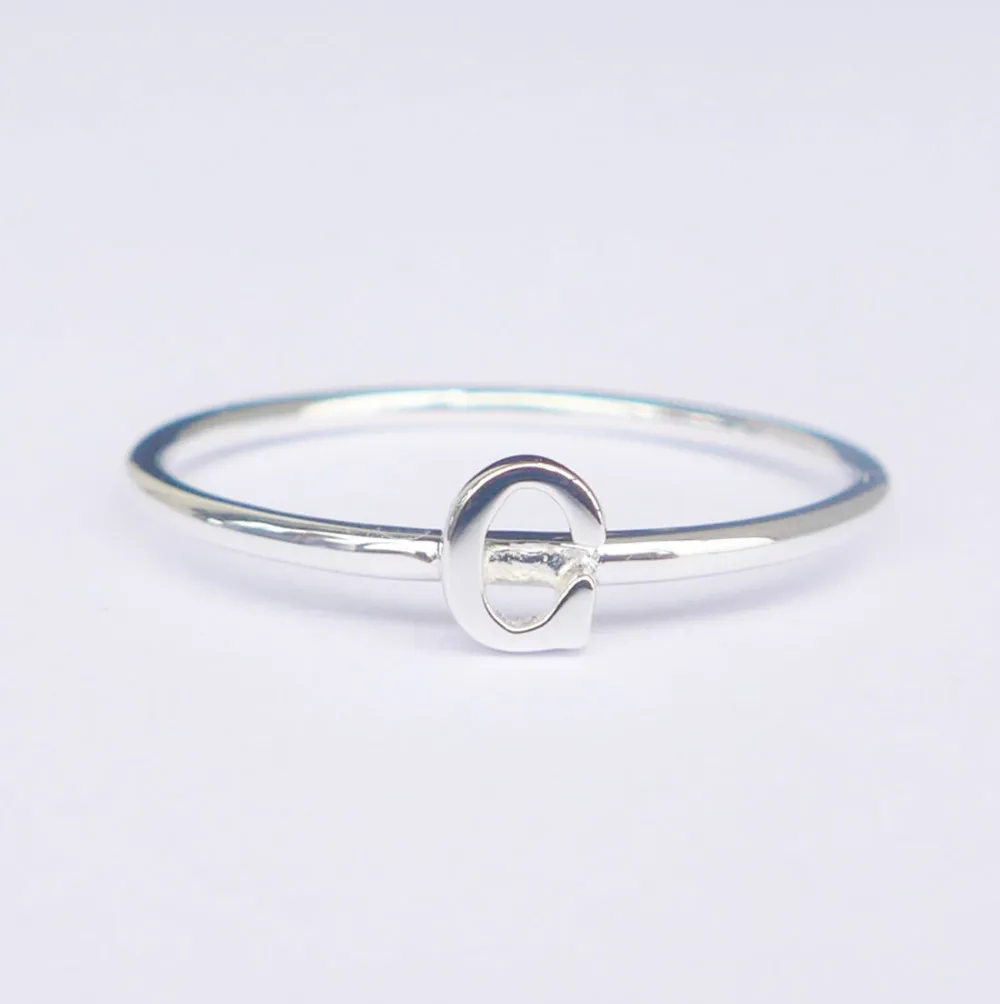 Lot Sale 26pcs(1pc each letter) Solid 925Sterling Silver Initial Ring Capital Letter | Украшения и аксессуары