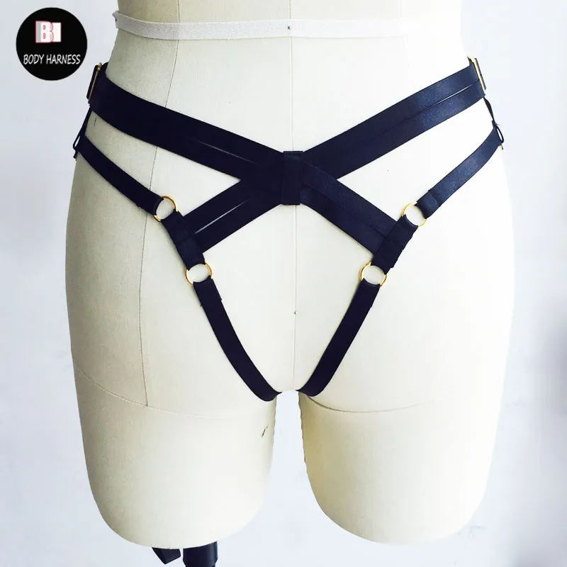 Харадзюку сексуальные трусы с подвязками эластичные трусики стринги фетиш