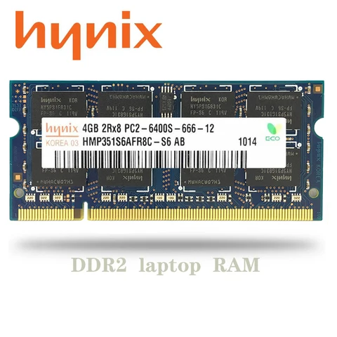 Набор микросхем Hynix NB 1 Гб 2 ГБ 4 ГБ PC3 DDR2 667 МГц 800 МГц 5300s 6400s лэптоп ноутбук Память RAM SO-DIMM 1g 2g 4g 667 800 МГц