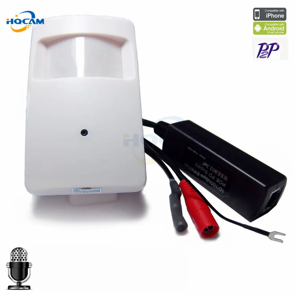 HQCAM ip камера 1080p poe ONVIF P2P Plug and Play Мини pir POE IP Камера PIR стиль Детектор движения |