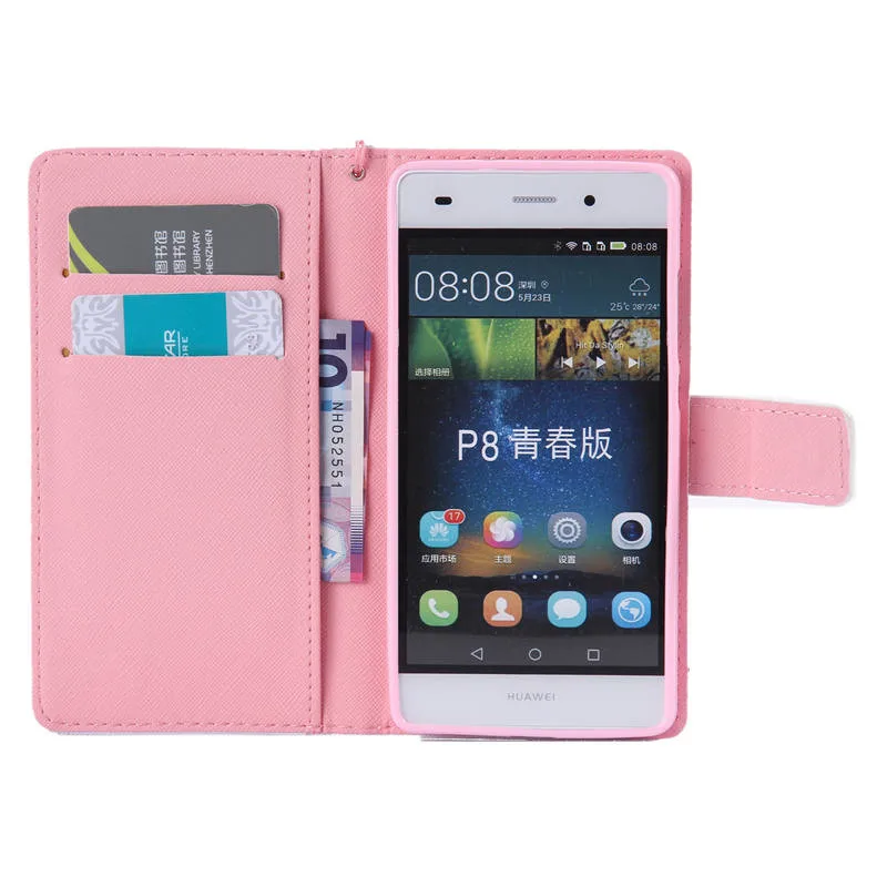 Чехол для Huawei P8 Lite 2016 чехол-книжка из искусственной кожи ALE L21 P8Lite чехол-Обложка |