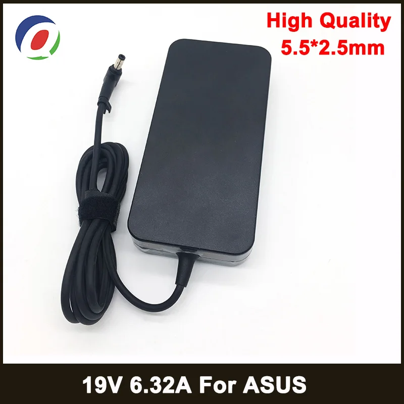 adapter 19 в 6.32A 5,5*2,5 мм 120 Вт адаптер для ноутбука Notbook блок питания для toshiba ACER Asus N550 K53 N750 N500 N56V N53S G50 N55 зарядное устройство - Цвет: adapter