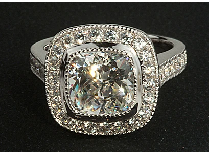 

Fabulous Cushion Shape 2CT Lovely Fine Diamond Solid Sterling Silver Women Wedding Jewelry Great Quality Never Fade