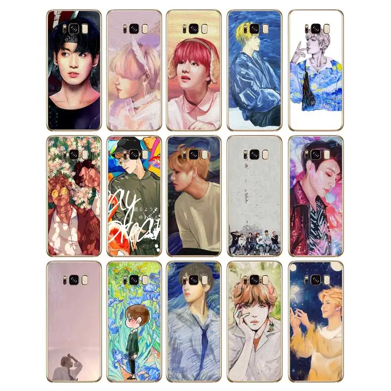 N358 живопись Taehyung мягкий чехол для samsung Galaxy A2 Core A6 A7 A8 A9 A10 A30 A40 A50 A60 A70 A8S A9S A20E плюс |