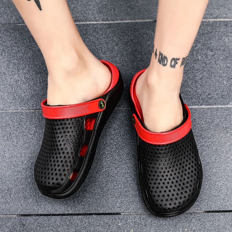 Original Clog Comfortable Men Classic Sandals Summer Outdoor Beach Shoes Fit Flop Slip On Garden Platform Water Ombre Slippers | Спорт и