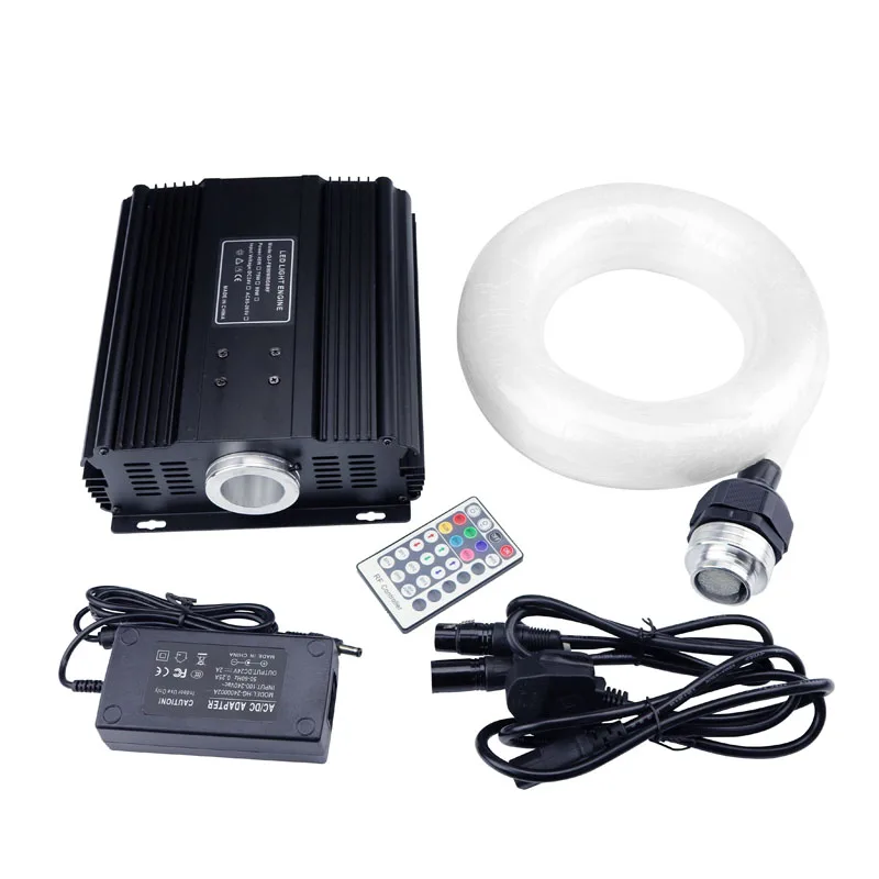 DMX 45 Вт RGB LED волоконно оптический свет набор звездное небо потолок 400 нитей (0 75 + 1 5