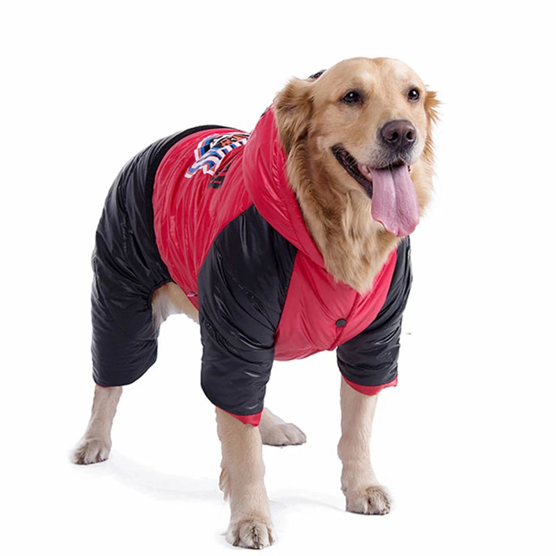 Водонепроницаемая зимняя куртка для средних и больших собак зимний комбинезон