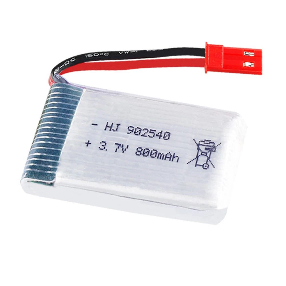 5 шт./лот lipo батарея для MJX X400 X300C X800 3 7 V 800mAh части квадрокоптера RC Drone JST plug 902540 1S