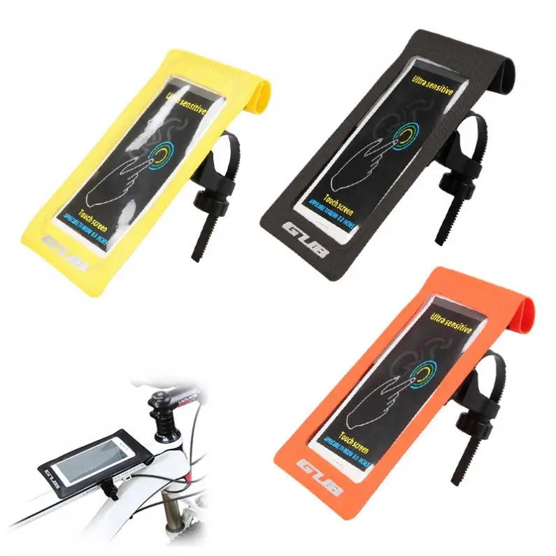 

6 Inch Universal Waterproof Portable Cycling Bike Bicycle Cellphone Bag Mobile Phone Holder Bag Case Touch Screen