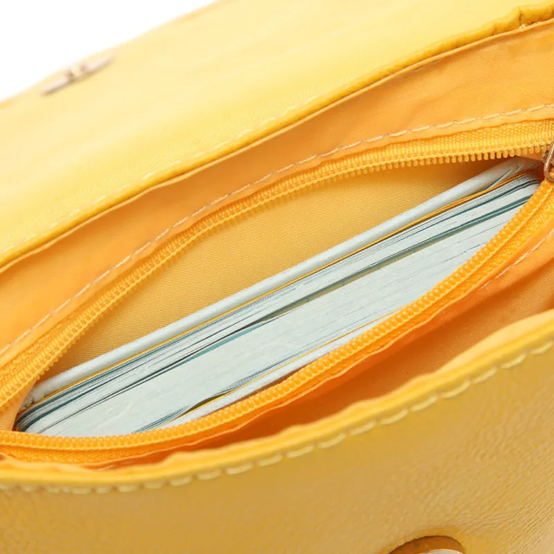 Женская сумка мессенджер BP0106 с вырезом и конвертом|bag yellow|flap bagyellow bag |