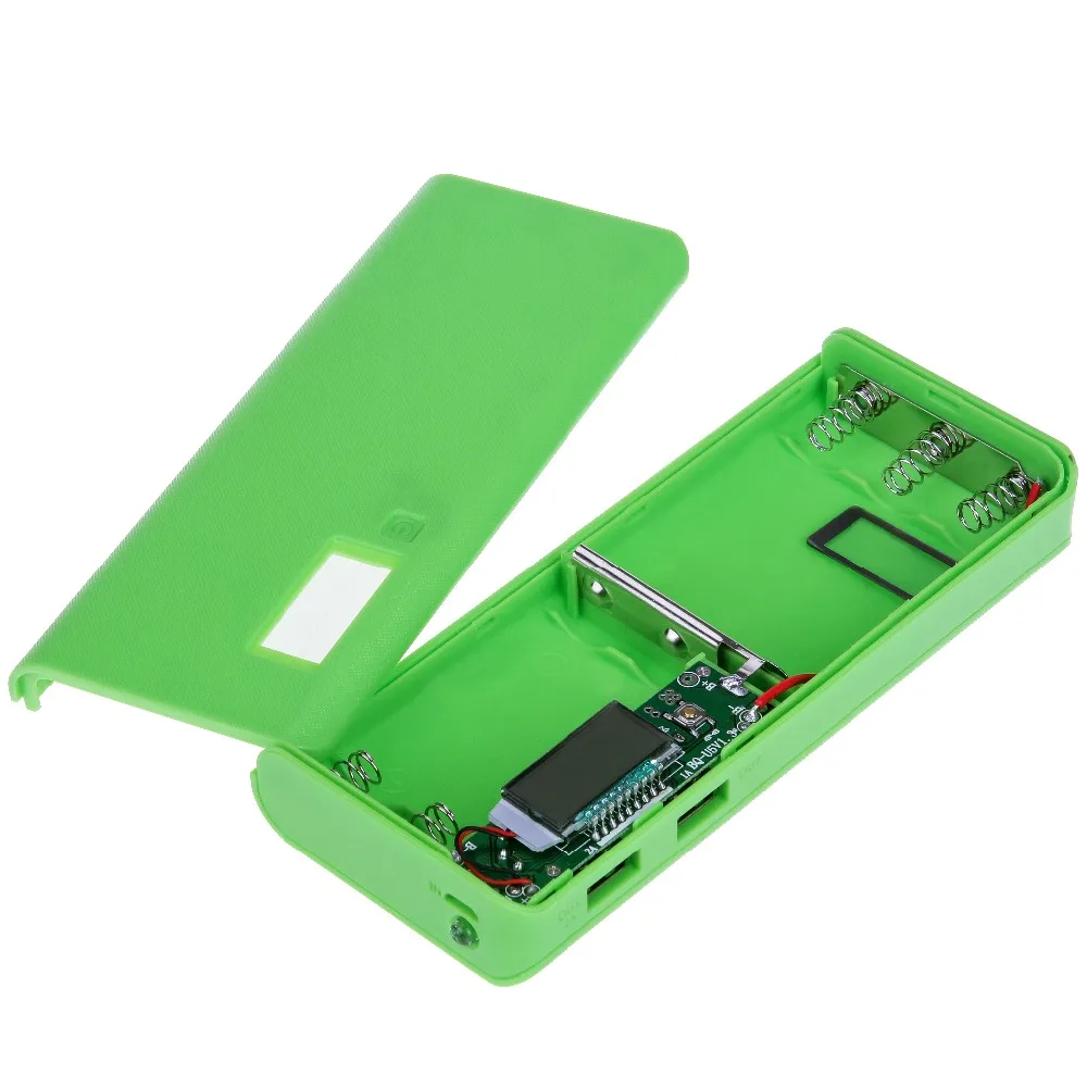 Rovtop горячая Распродажа 5V Dual USB 5x18650 Внешний аккумулятор зарядное устройство для мобильного телефона DIY Чехол для Iphone6 Plus S6 Xiaomi
