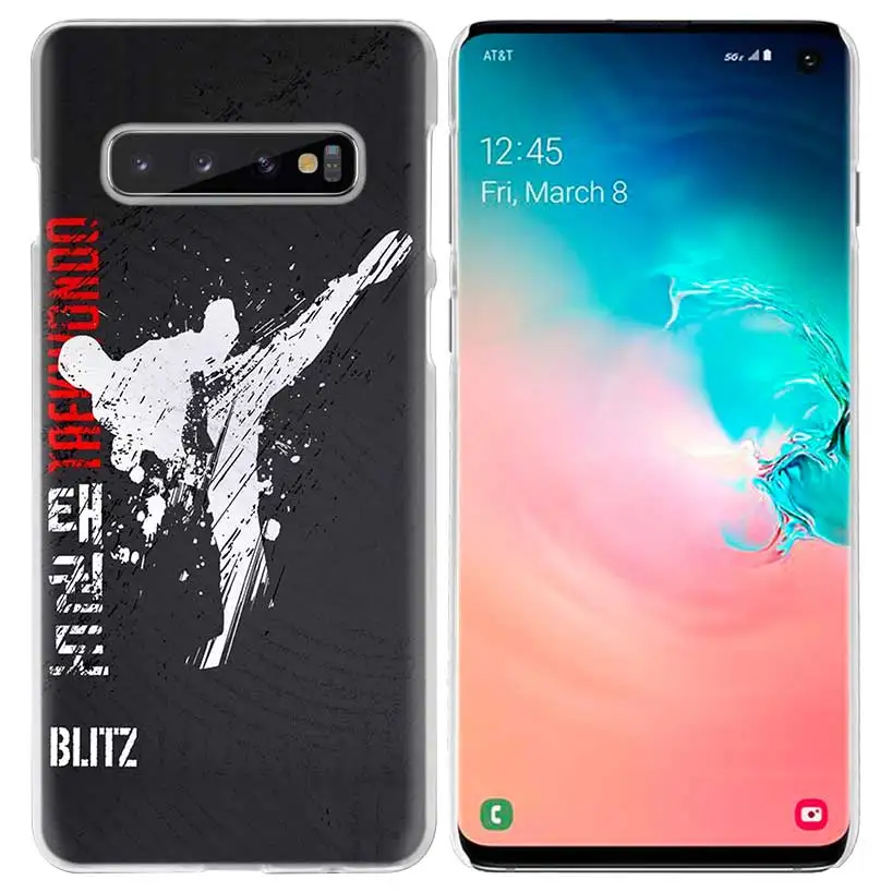 Дзюдо тхэквондо чехол для samsung Galaxy S10 5G S10e S9 S8 M30 M20 M10 J4 J6 плюс J8 Note 8 9 прозрачный жесткий чехол из ПК для телефона Coque