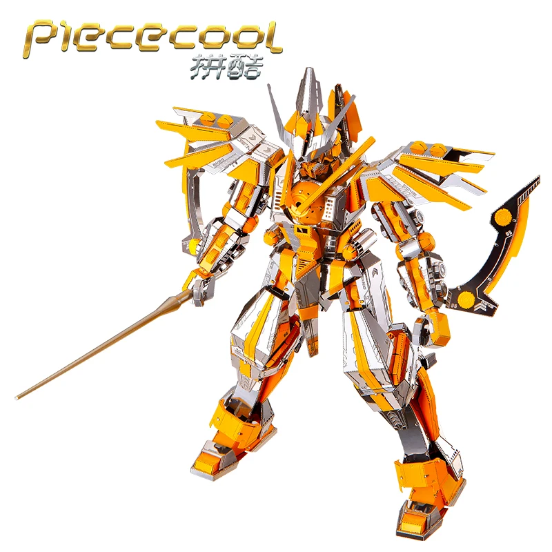 Piececool 3D металлическая головоломка модель полумесяц лезвие Броня Воин DIY Лазерная Резка вручную Развивающий Пазл игрушки для взрослых детей