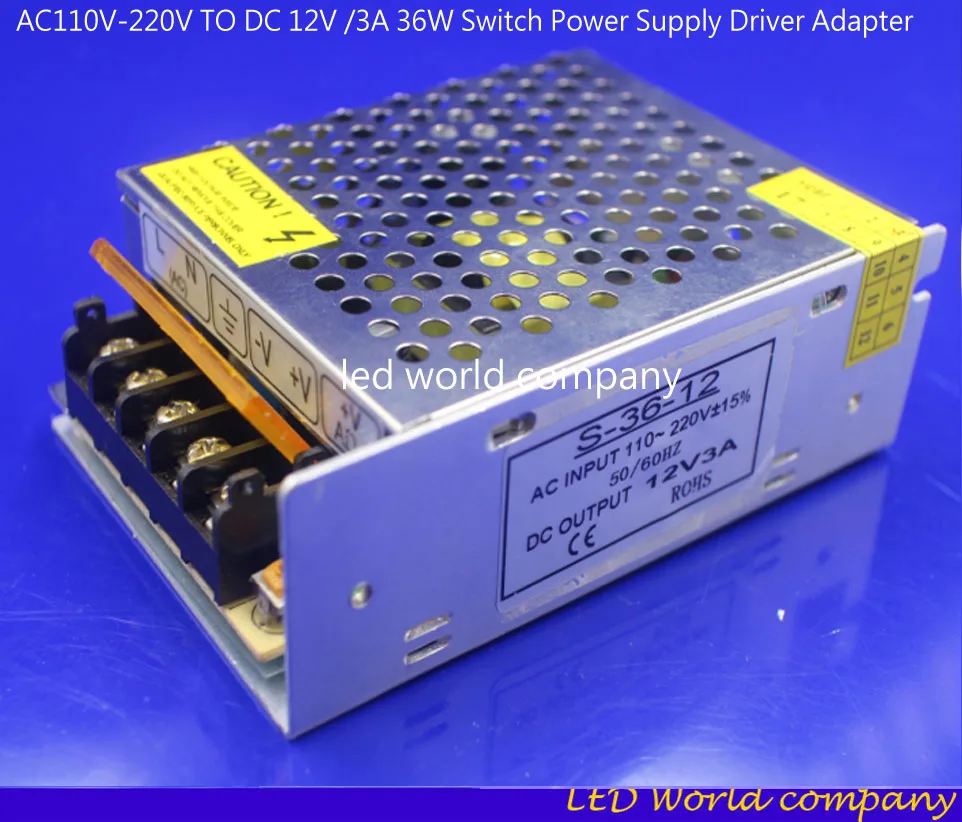 Бесплатная доставка Прямая продажа с фабрики 1 шт. 12 В/3 А 36 Вт быстрое