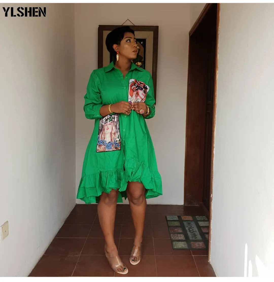 

New African Clothes Dresses for Women Dashiki Plus Size Irregular Women Bazin Broder Riche Evening Long Africa Dress Femme 2019