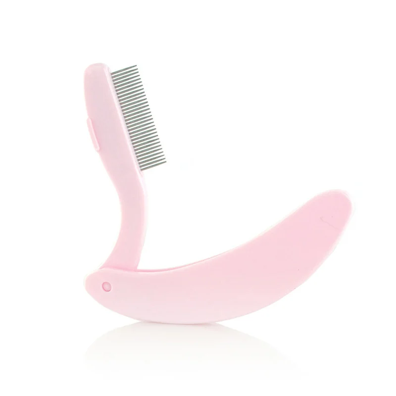 New Foldable Eyebrow Comb Eyelash Black Pink Handy Eyelashes Brush Beauty Makeup Tools | Красота и здоровье