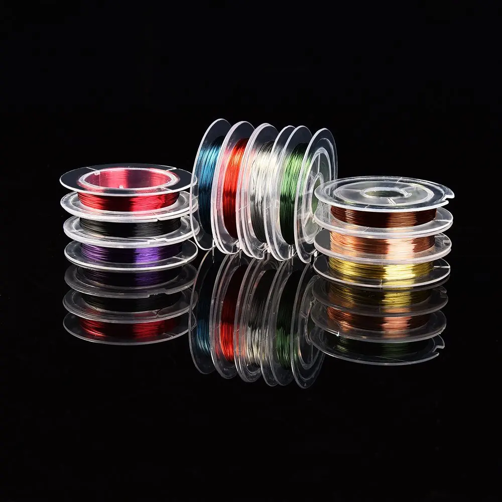 

100m 0.3 mm Bare Copper Wire Jewelry Beading Wire Mixed Colors