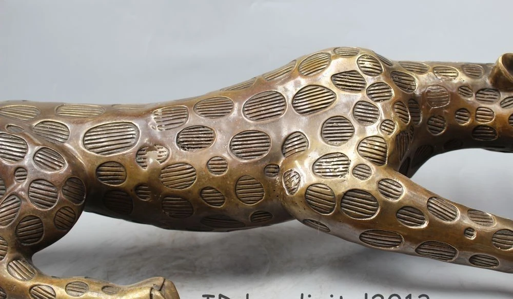 39 &quotКитайский свирепый злой фэншуй животное дикого леопарда пантера Статуэтка