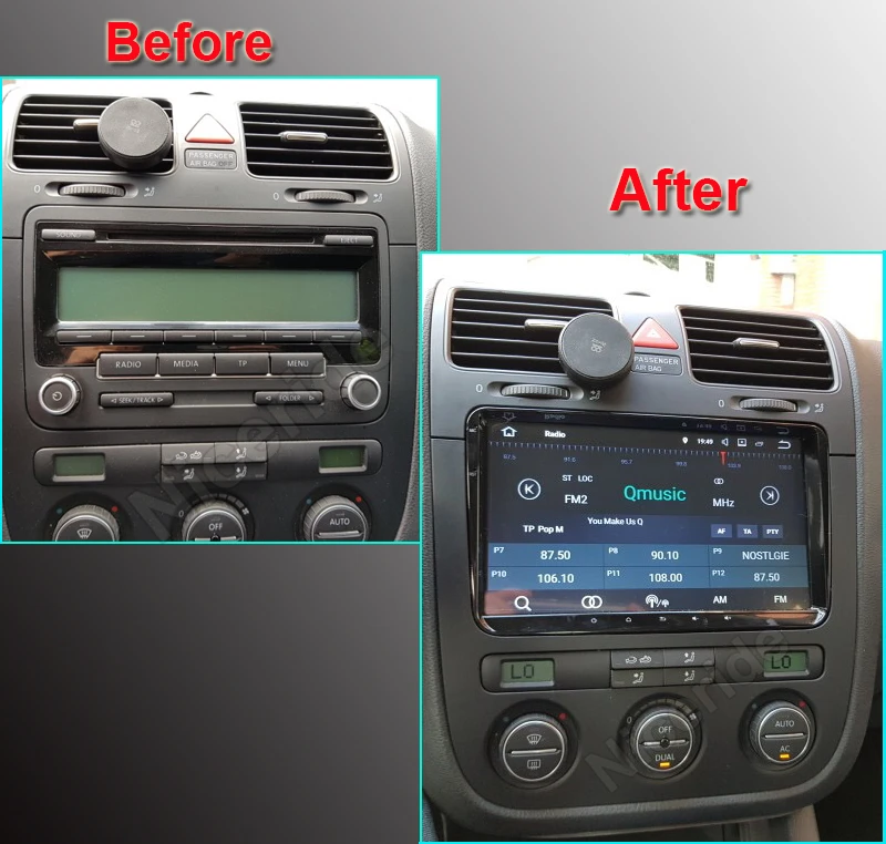 2 Din Android 8 0 автомобильный Радио dvd плеер GPS для Volkswagen GOLF 6 Polo Bora B6 PASSAT Tiguan SKODA OCTAVIA