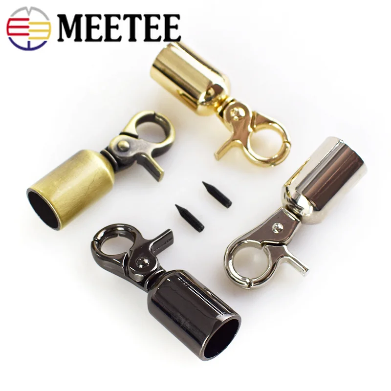 MeeTee 4 шт. 15 мм металлический чехол, аксессуары сумка с пряжкой C hain Hang Bucke DIY кожаная сумка аппаратные средства материалы F1-24