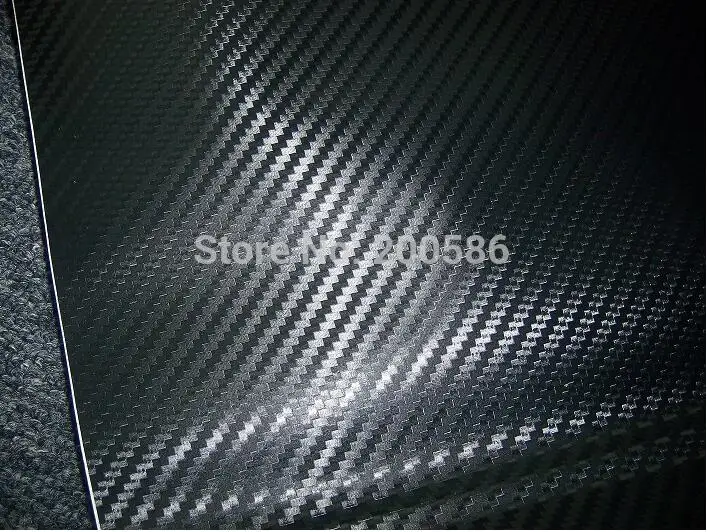 3D большая текстура черного углеродного волокна виниловая пленка с воздушным